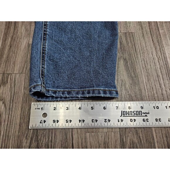 (3/$35) Arizona Jean Co Size 21 Distressed High Rise Curvy Denim Blue Mom Jeans - Picture 11 of 11